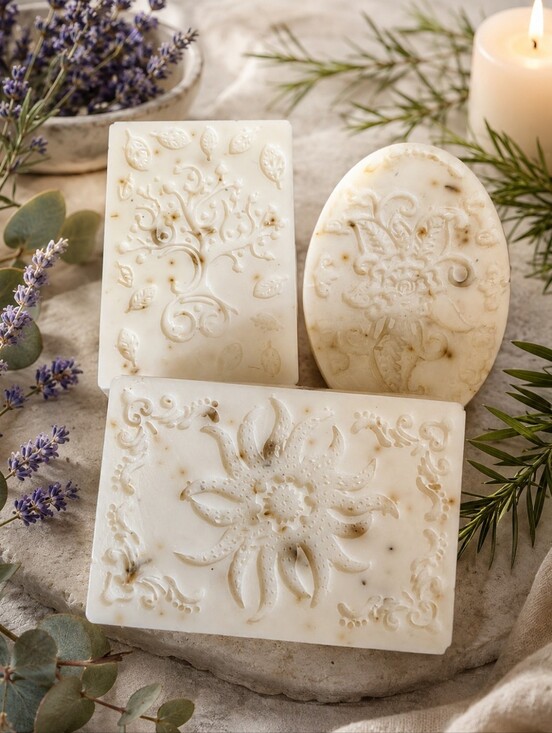 Hand Crafted Other - Reset & Renew Lavender Eucalyptus Tea Tree Hand-Poured Soap